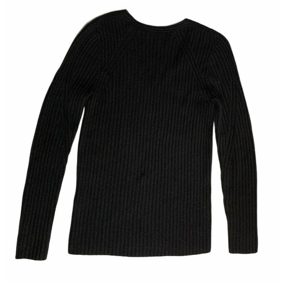 Womens Banana Republic Flipucci Fine Italian Sweater BlackMerino Cashmere Blend - Picture 5 of 7